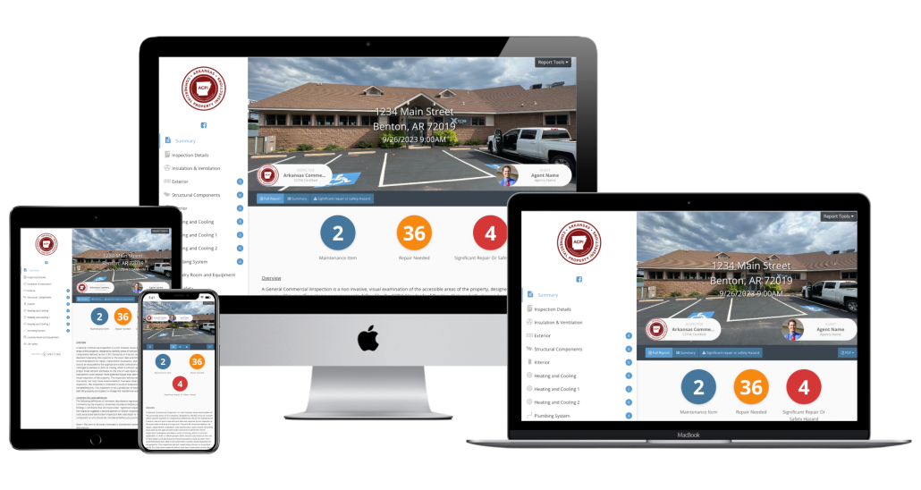 Home inspection report mockup